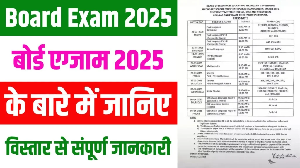 बोर्ड चयन 2025 