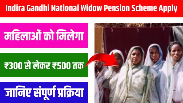 Indira Gandhi National Widow Pension Scheme